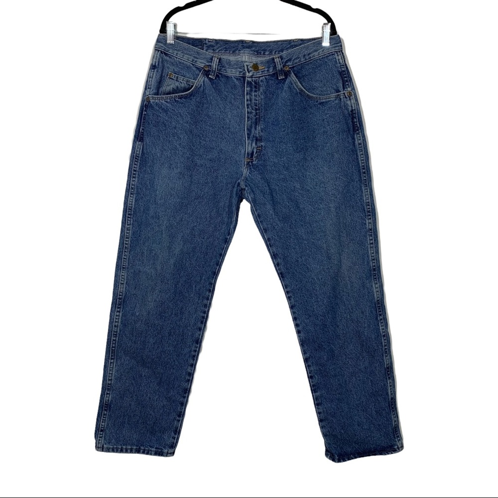 Wrangler Straight Leg Jeans Medium Wash Waist 36x29